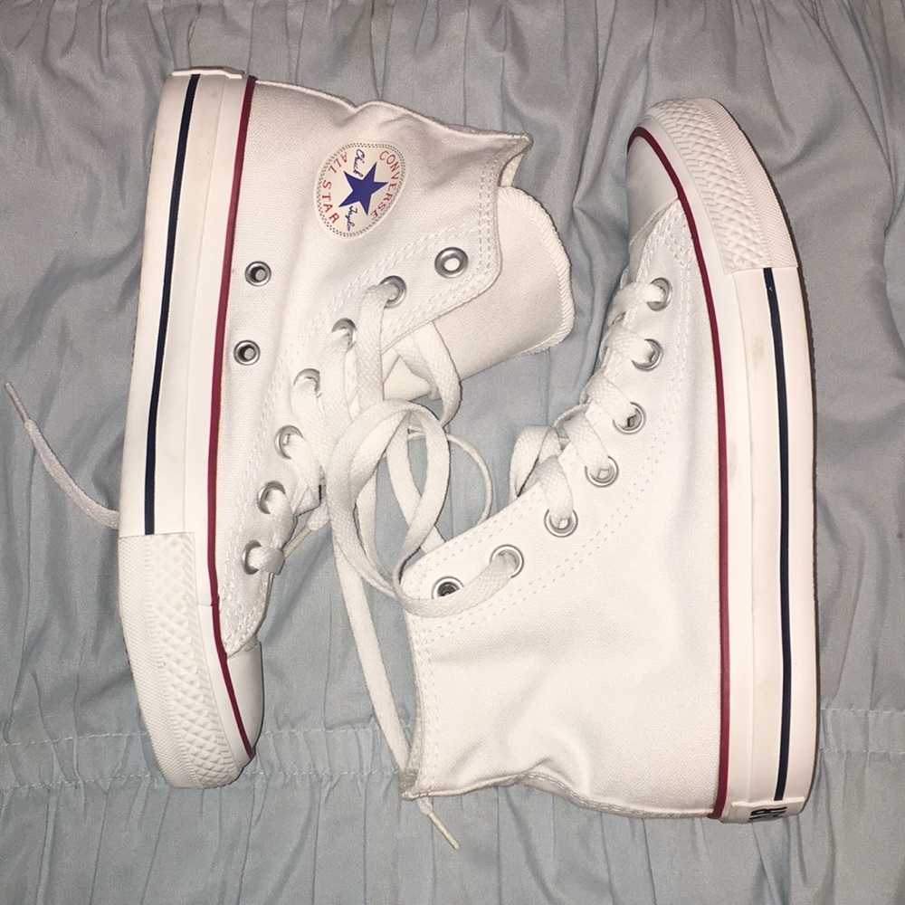 High top white Converse